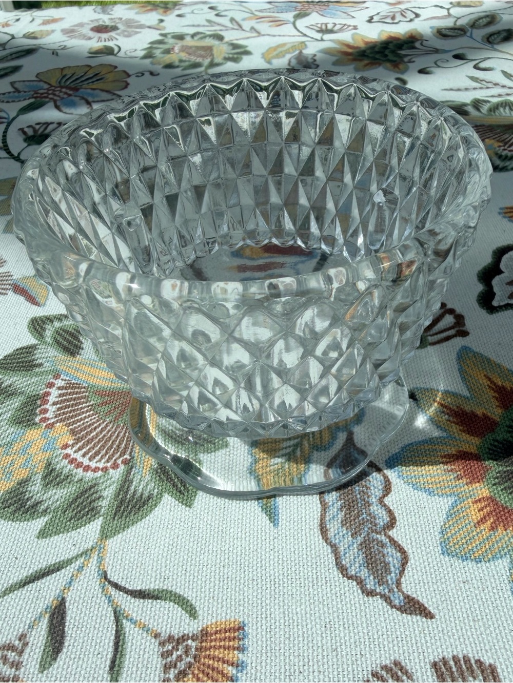Clear Diamond Pattern Fairy Lamp Base Only